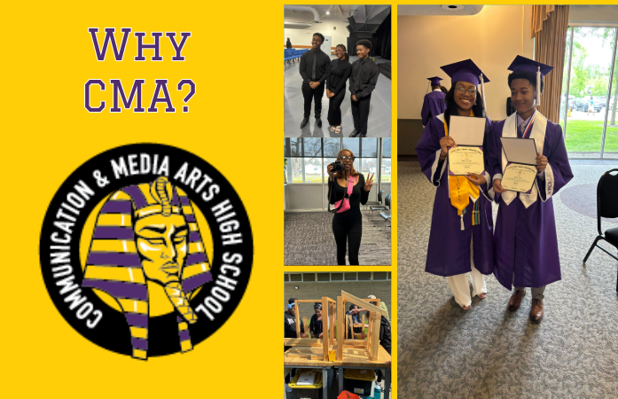 Students with cap and gowns  